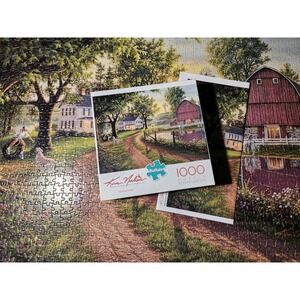 Buffalo Games, Kim Norlien, The Road Home  1000 pc puzzle 27x20 Complete